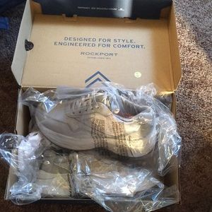 Rockport grey leather sneaker